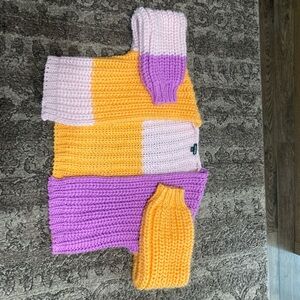 wild fable Chunky Knit Sweater in Pale Pink